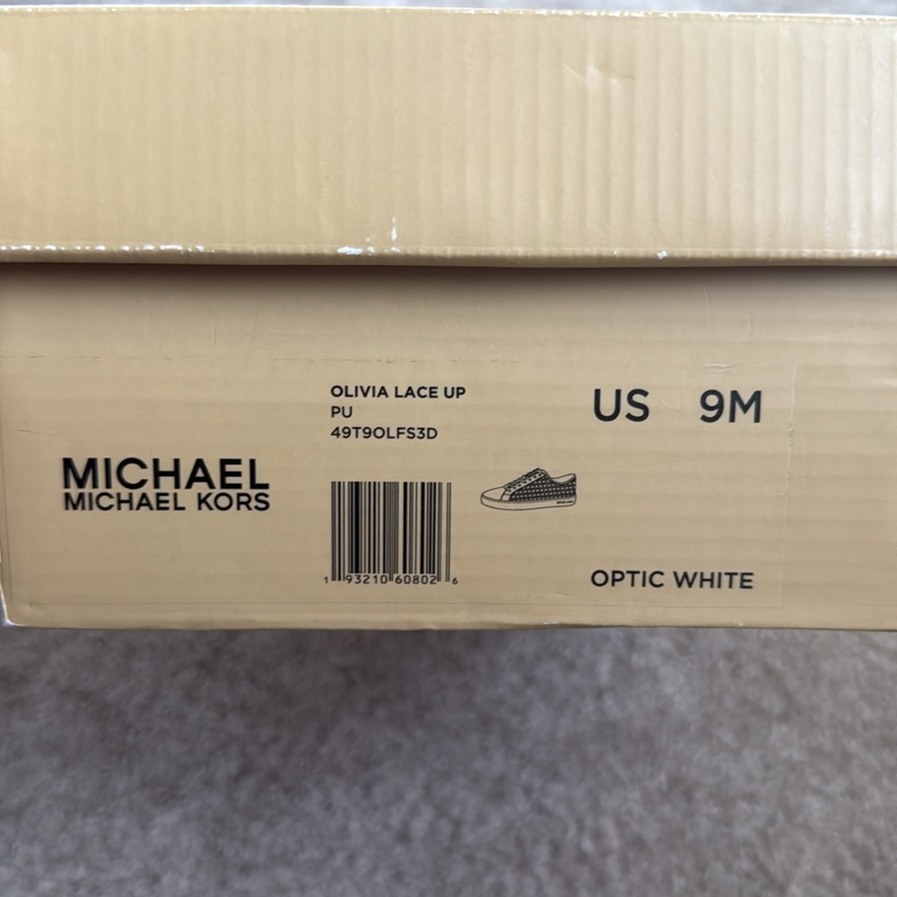 Michael Kors White Lace-Up Sneakers - Picture 7 of 7